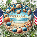 Rustic Nautical Welcome Sign
