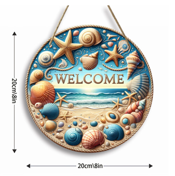 Rustic Nautical Welcome Sign