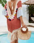 Boho Tassel Beach Cover-Up