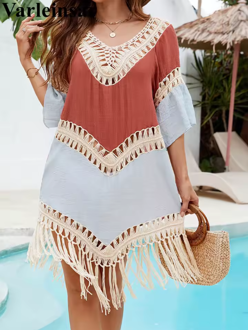 Boho Tassel Beach Cover-Up