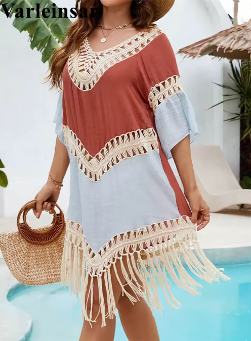 Boho Tassel Beach Cover-Up