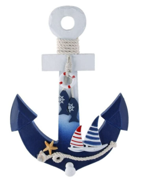 Nautical Wooden Anchor, Antique-looking