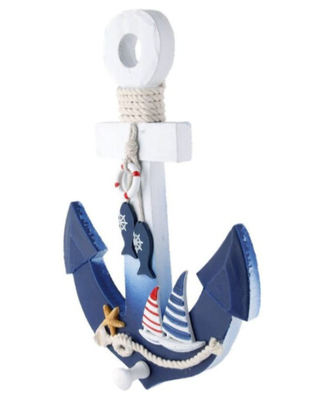 Nautical Wooden Anchor, Antique-looking