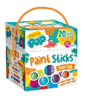 Paint Pop - Paint Sticks For Kids - 20 Pack Assorted Colours & Fun Storage Tub