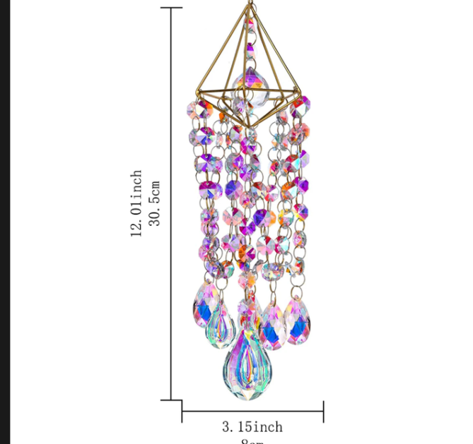💎 
Light & Shadow Crystal Iridescent Wind Chime 💎