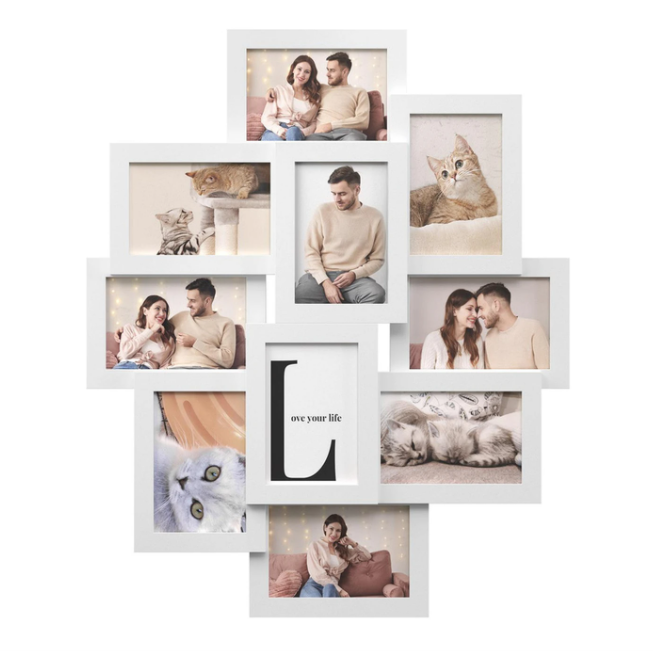 💎Photo Frame 10 Window White💎