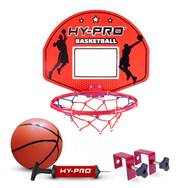 💎Hy-Pro Mini Basketball Hoop Set for Wall & Over The Door Red💎