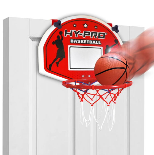 💎Hy-Pro Mini Basketball Hoop Set for Wall & Over The Door Red💎