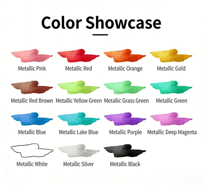 💎15 Colours Temporary Tattoo Pens Set, 12 Tattoo Stencils💎