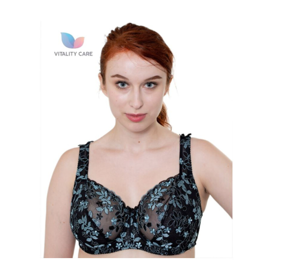 Woman's Plus Size Lace Full Coverage Firm Hold Non Padded Underwired Full Cup Bra