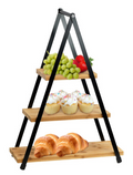 3 Tier Wooden Display Stand Tiered Trays Cake Holder for Afternoon Parties & Tea