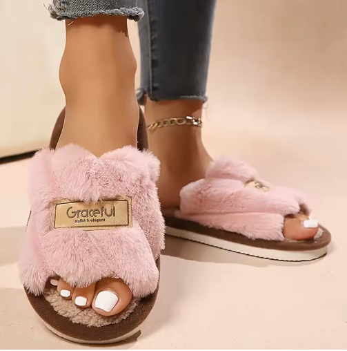 Women's Plush Fuzzy Slippers