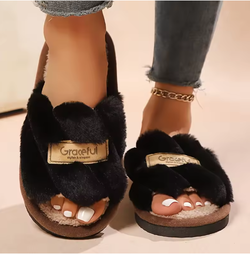 Women's Plush Fuzzy Slippers