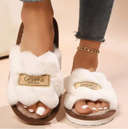 Women's Plush Fuzzy Slippers