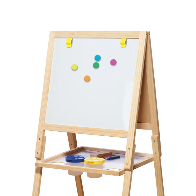 💎2 in 1 Blackboard & Whiteboard Wooden Easel💎