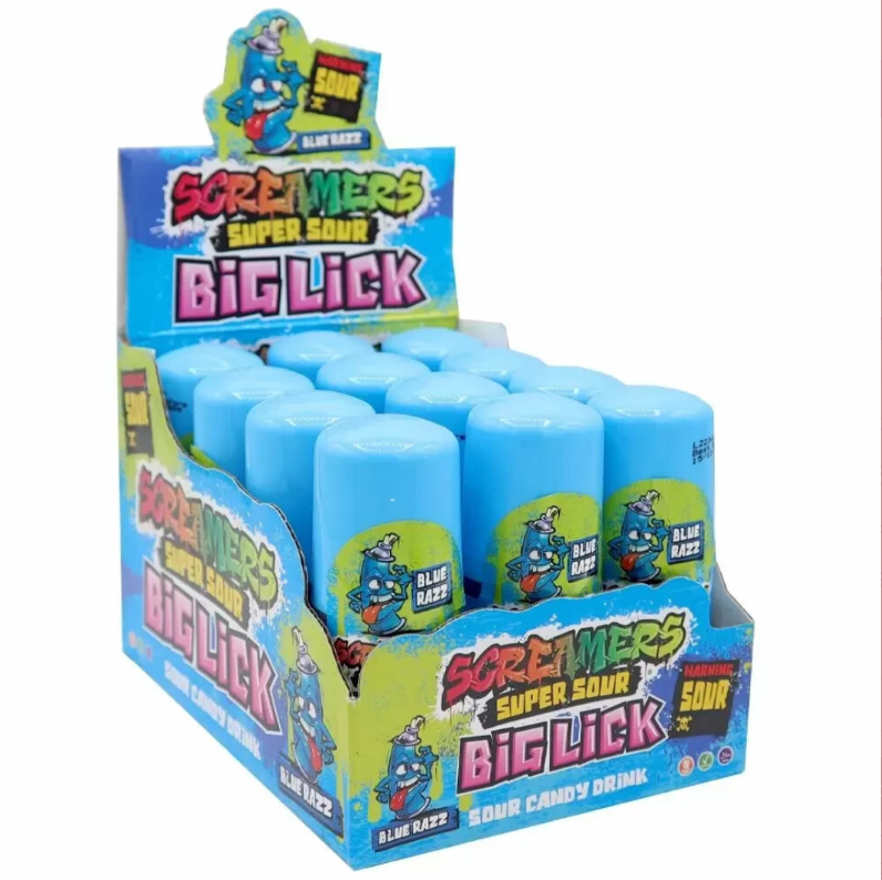 Zed Candy Screamers Big Lick Blue Razz 12x60ml