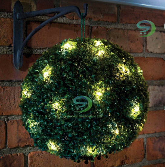 Solar Powered 20 Led Topiary Ball Light Decoration