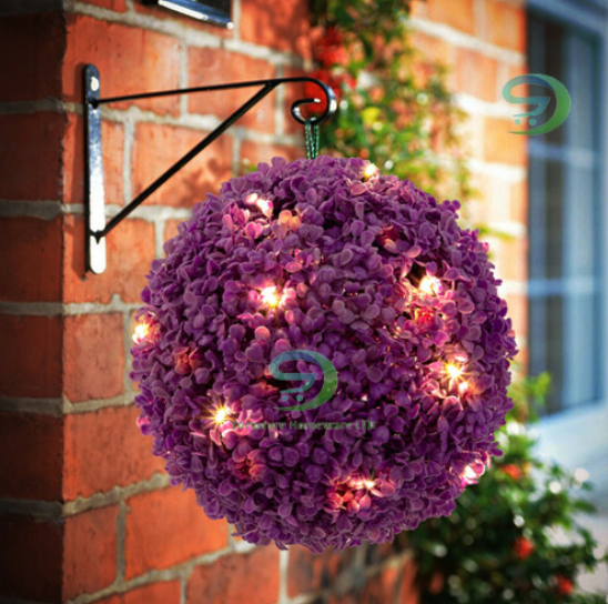 Solar Powered 20 Led Topiary Ball Light Decoration