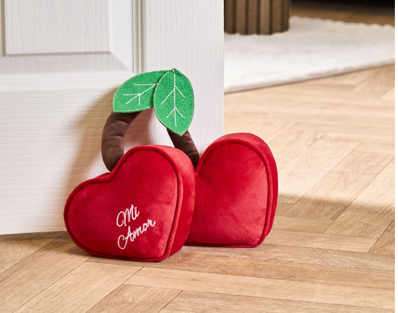 Heart Cherry Doorstop