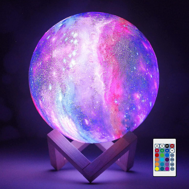 Moon Lamp Lava Lamp 16 Led Colours