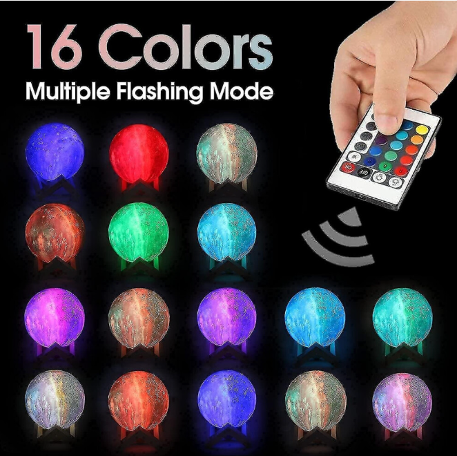 Moon Lamp Lava Lamp 16 Led Colours
