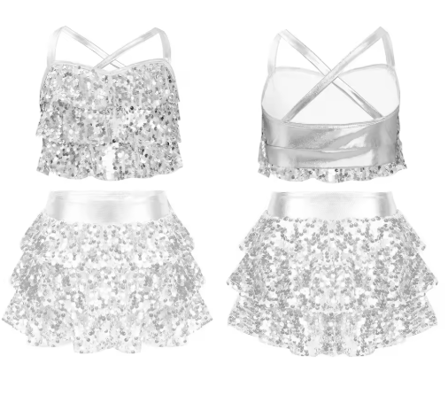 Girls' Sequin Dance & Party Co-Ord Set