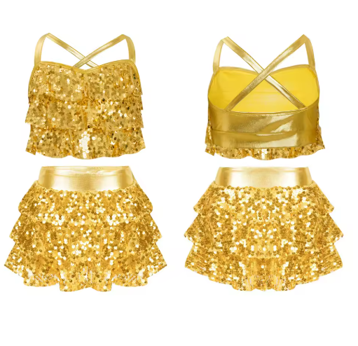 Girls' Sequin Dance & Party Co-Ord Set