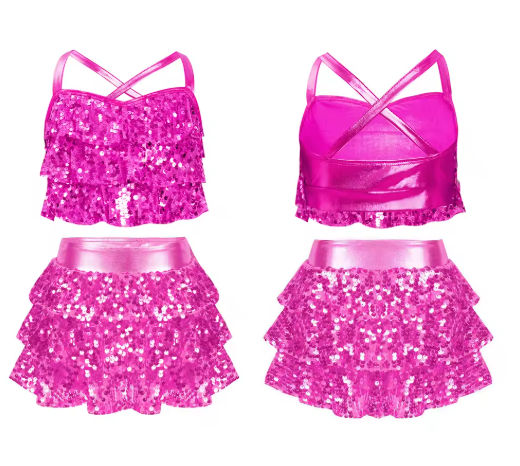 Girls' Sequin Dance & Party Co-Ord Set
