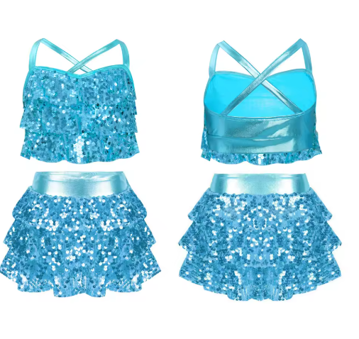 Girls' Sequin Dance & Party Co-Ord Set