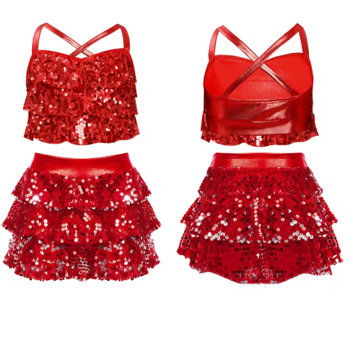 Girls' Sequin Dance & Party Co-Ord Set