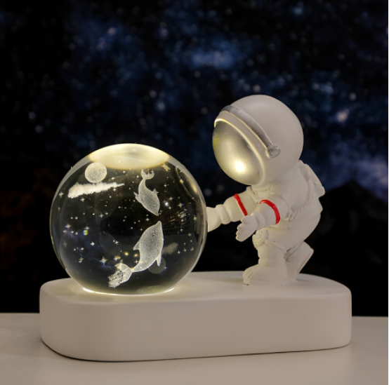 Astronaut Crystal Ball Night Light - USB Powered,
