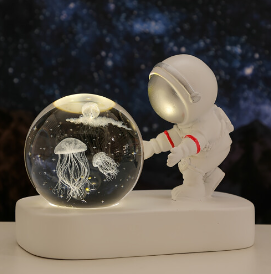 Astronaut Crystal Ball Night Light - USB Powered,