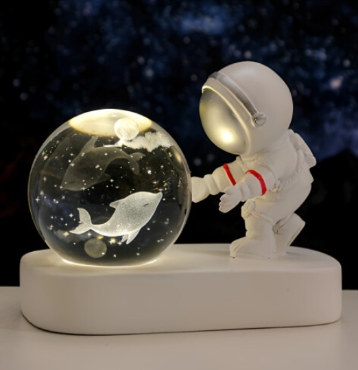 Astronaut Crystal Ball Night Light - USB Powered,