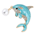 Blue Dolphin Design Brooch
