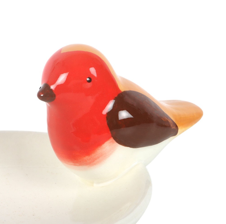 Robin Bird Bath Trinket Dish