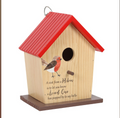 Garden Robin Wooden Bird House