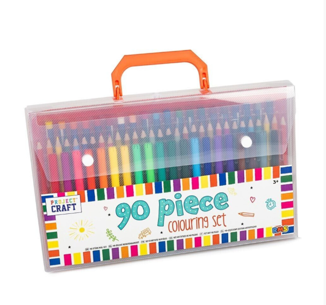 90 Piece Colouring Artist Set