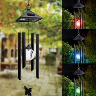 Remarkable Wind Chimes Solar Powered Colour Changing Led Light