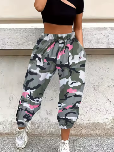 Kids Camouflage Jogger Trousers