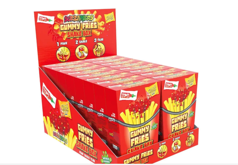 Candy Screamers Gummy Fries Shake Box 70g