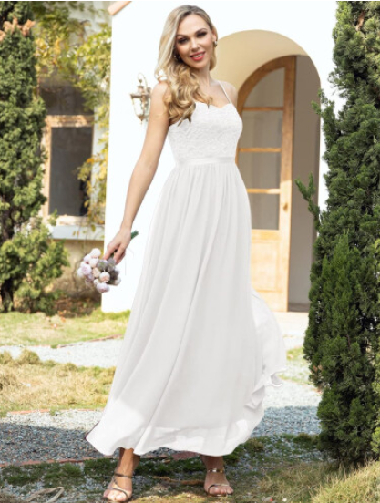 Lace Chiffon Wedding Dress