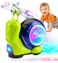 Electric Crawling Snail Toy with Music & Light