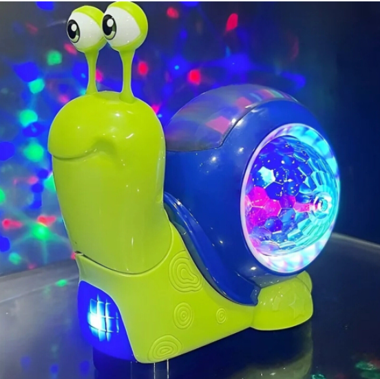 Electric Crawling Snail Toy with Music & Light