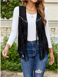 Western Fringe Tassel Waistcoat Vest