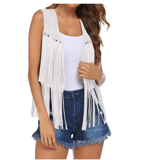 Western Fringe Tassel Waistcoat Vest