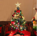 Artificial Small Mini Christmas Tree Pre Lit Desktop Xmas Ornaments w/LED Light