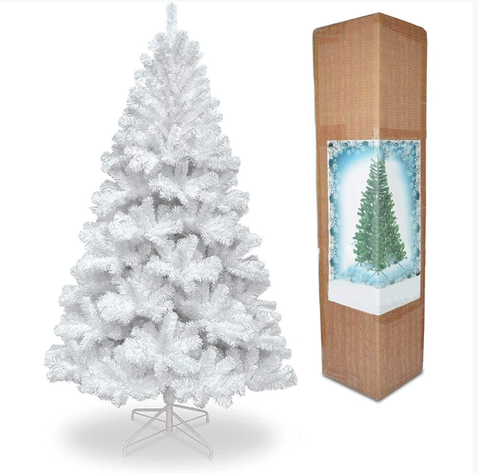 4Ft/1.2m Alaskan Pine Snow White Artificial Christmas Tree 230 Tips