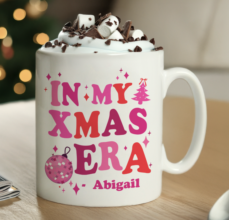 Personalised In My Christmas Era Mug