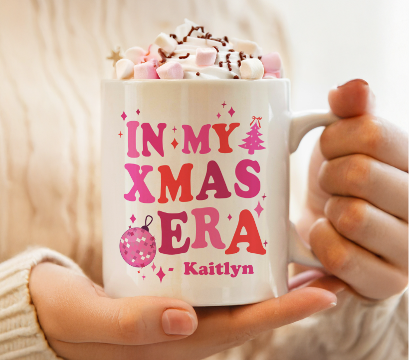 Personalised In My Christmas Era Mug