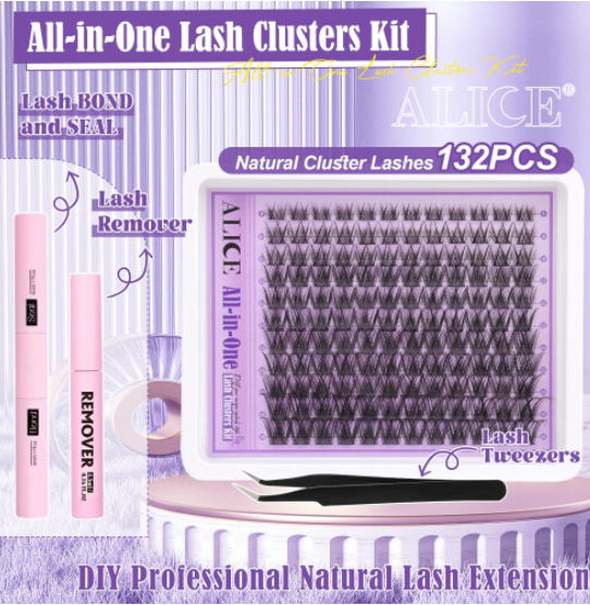 Wispy Lash Clusters Kit Natural Lash Extensions Kit DIY